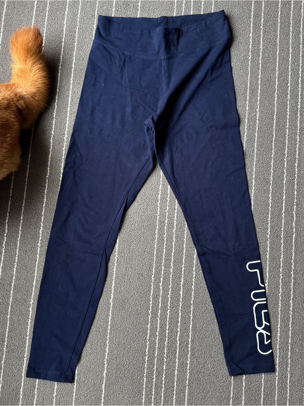 Fila Navy Leggings with White Logo